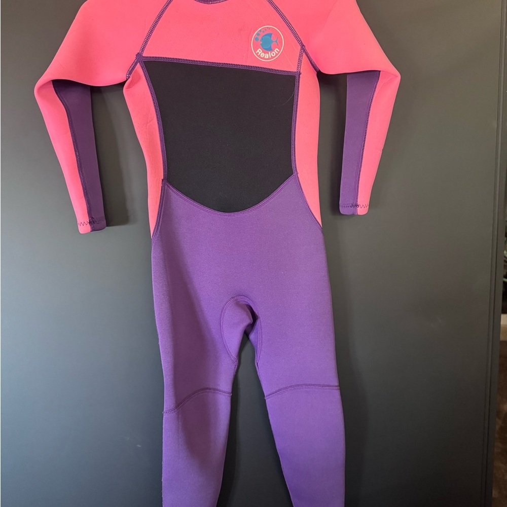 Kids Pink and Purple Wetsuit
